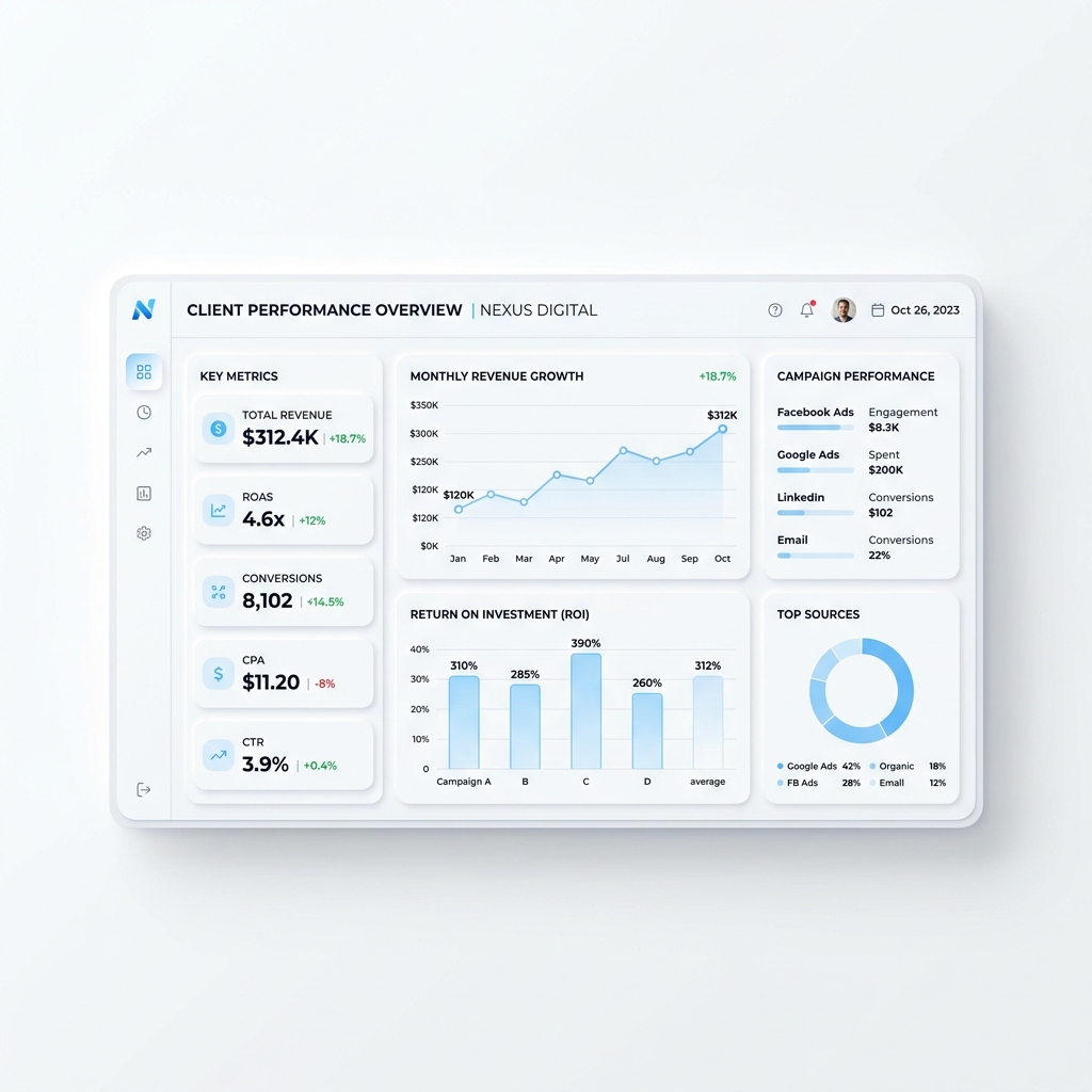 Digizaan Performance Dashboard Mockup